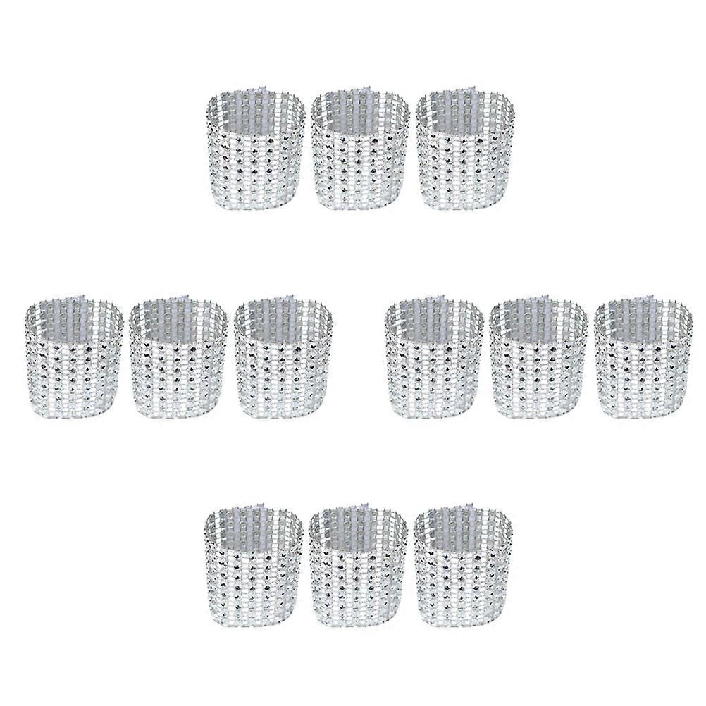 Rhinestone Napkin Rings, Elevate Your Decor for Parties and More