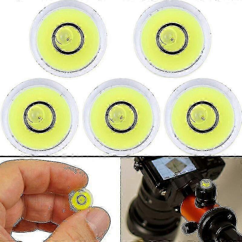 5-Pack 12mm Precision Bubble Level for Cameras, Camping, Caravans
