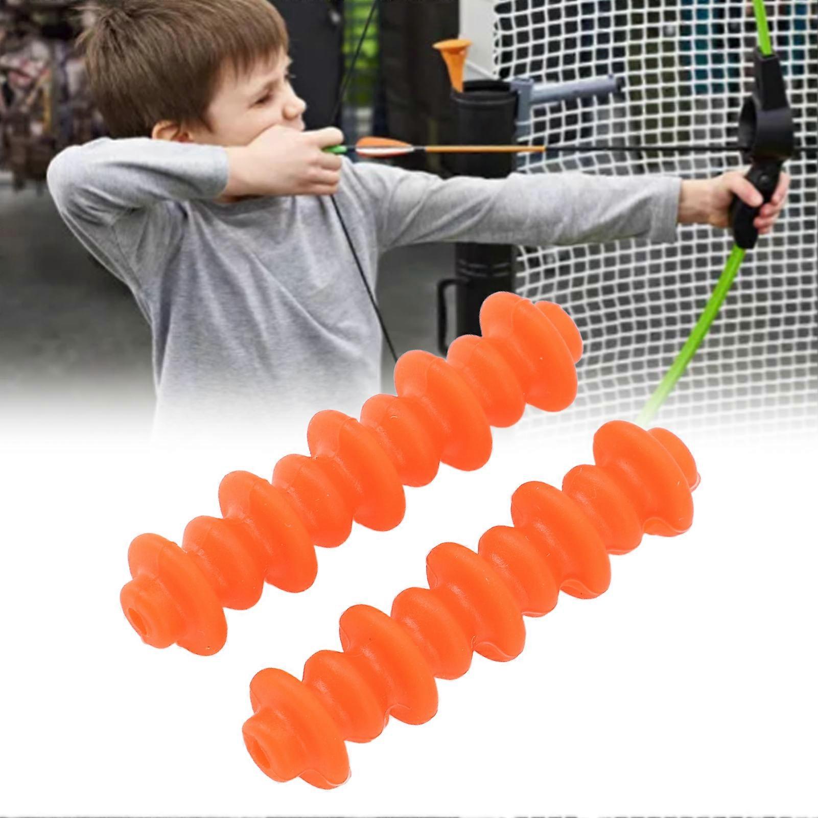 Shock Absorber Rubber Effective Widely Applicable Bow String Damper for Compound Bow Orange