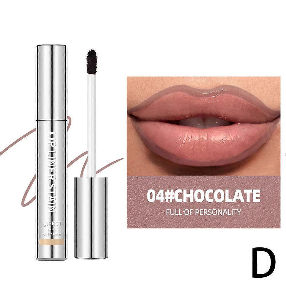 Liquid Lipstick 3.5ml, Long-Lasting Non-Fading Lip Gloss with Peel-Off Mask, Q2506-4#, 1 Pc