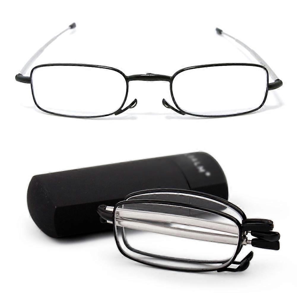 Black +2.50 2016 High Quality Folding Reading Glasses Antenna Telescopic Legs Reading Glasses Reading Glasses Lighter Reading Glasses