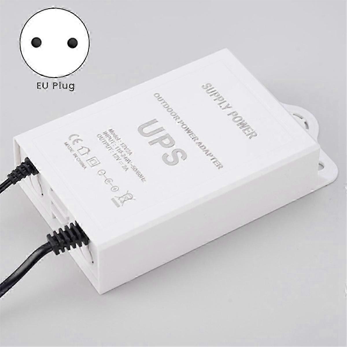 12V-2A unterbrechungsfreie Stromversorgung für WiFi, Modem, Router, Überwachungskamera Mini-USV-Batterie-Backup-Schutz EU-STECKER