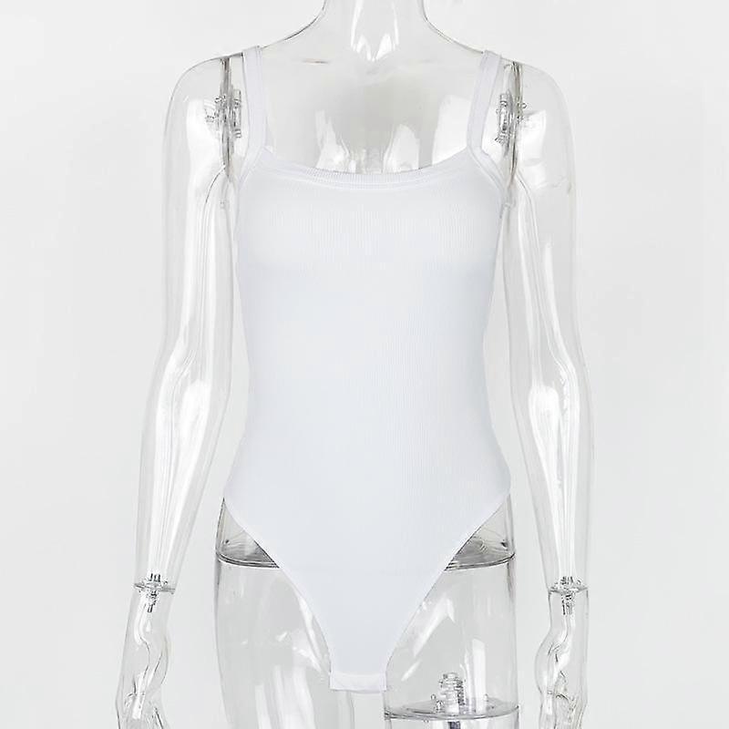 GMXIA Women's Summer Sexy Slimming Sleeveless with Straps Inside Bodysuit