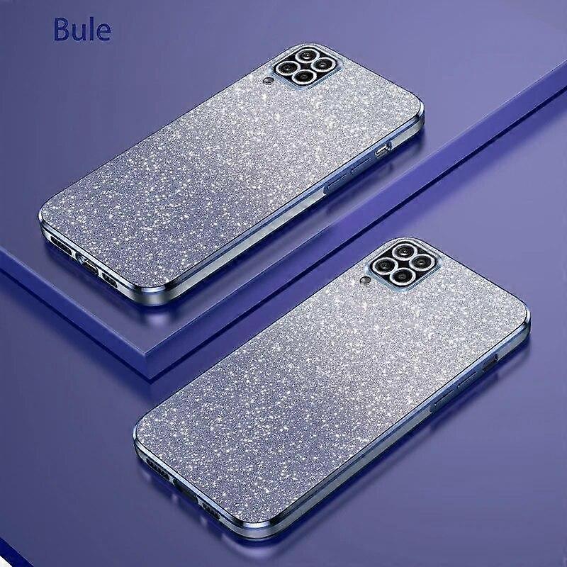 A 12 22 Luxury Gradient Glitter Plating Case On For Samsung Galaxy A22 M32 4g 5g A02 M22 M12 F12 F22 F42 A12 Cover A03 A04 A05