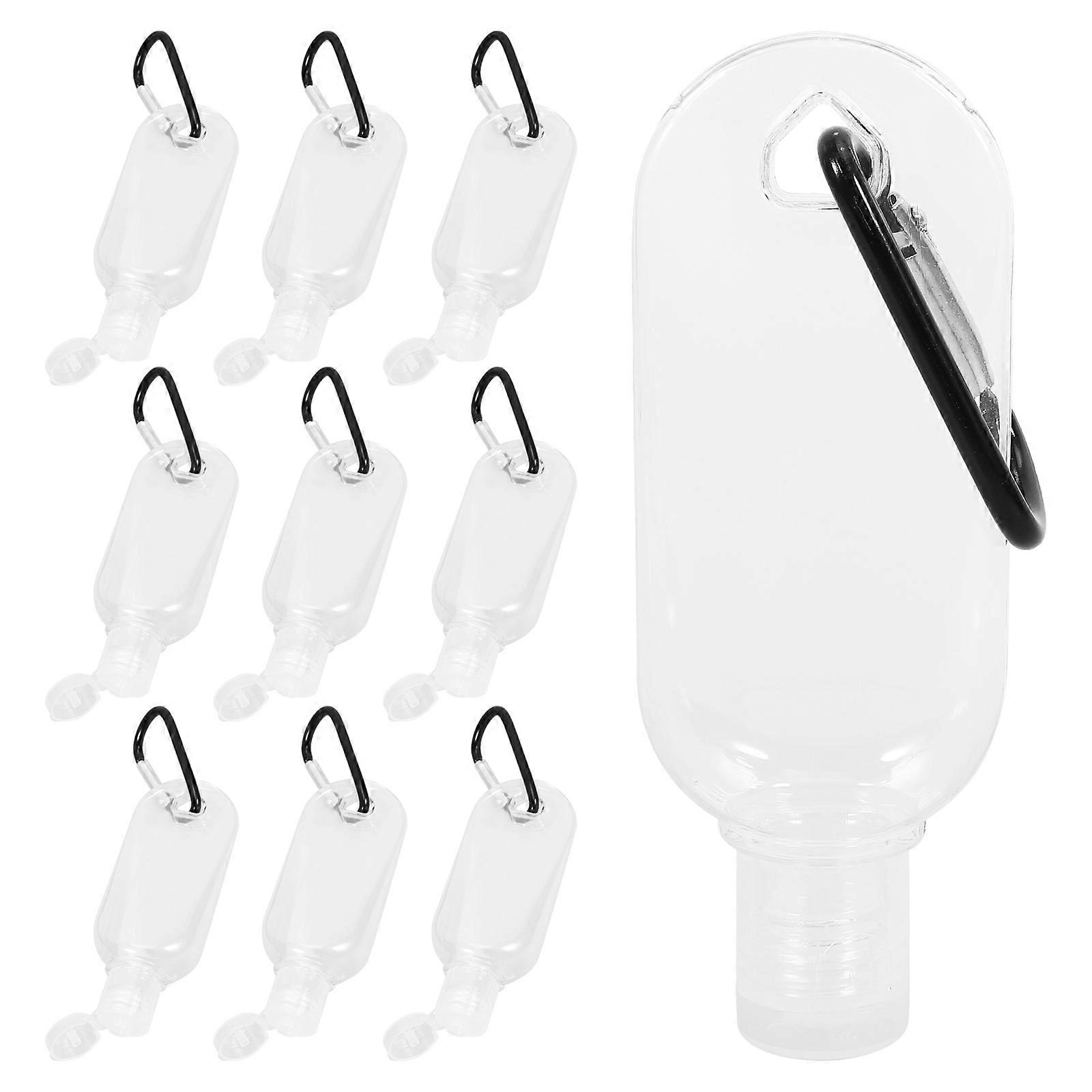 Refillable Travel Bottles Set Leak Proof Keychain Containers for Hand Soap, Lotion, Shampoo Portable Design with Hanging Feature for Bags and