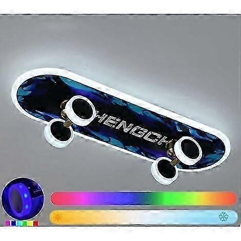 Ineasicer LED Ceiling Light, Skateboard LED Ceiling Lamp, 32W RGB Color with Dimmable Remote Control 3000K - 6000K, Modern LED Ceiling Lights for Chil
