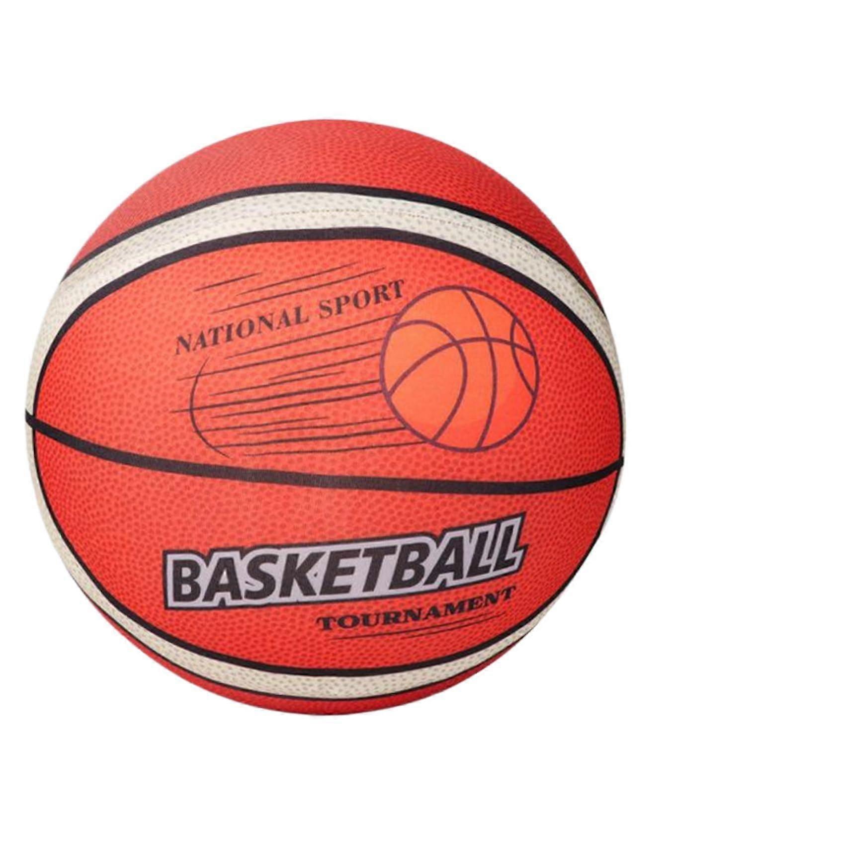 Leiser Basketball 8-Inch Indoor PU Foam Basketball with Fabric Cover, Skin-Friendly and Bouncy Design