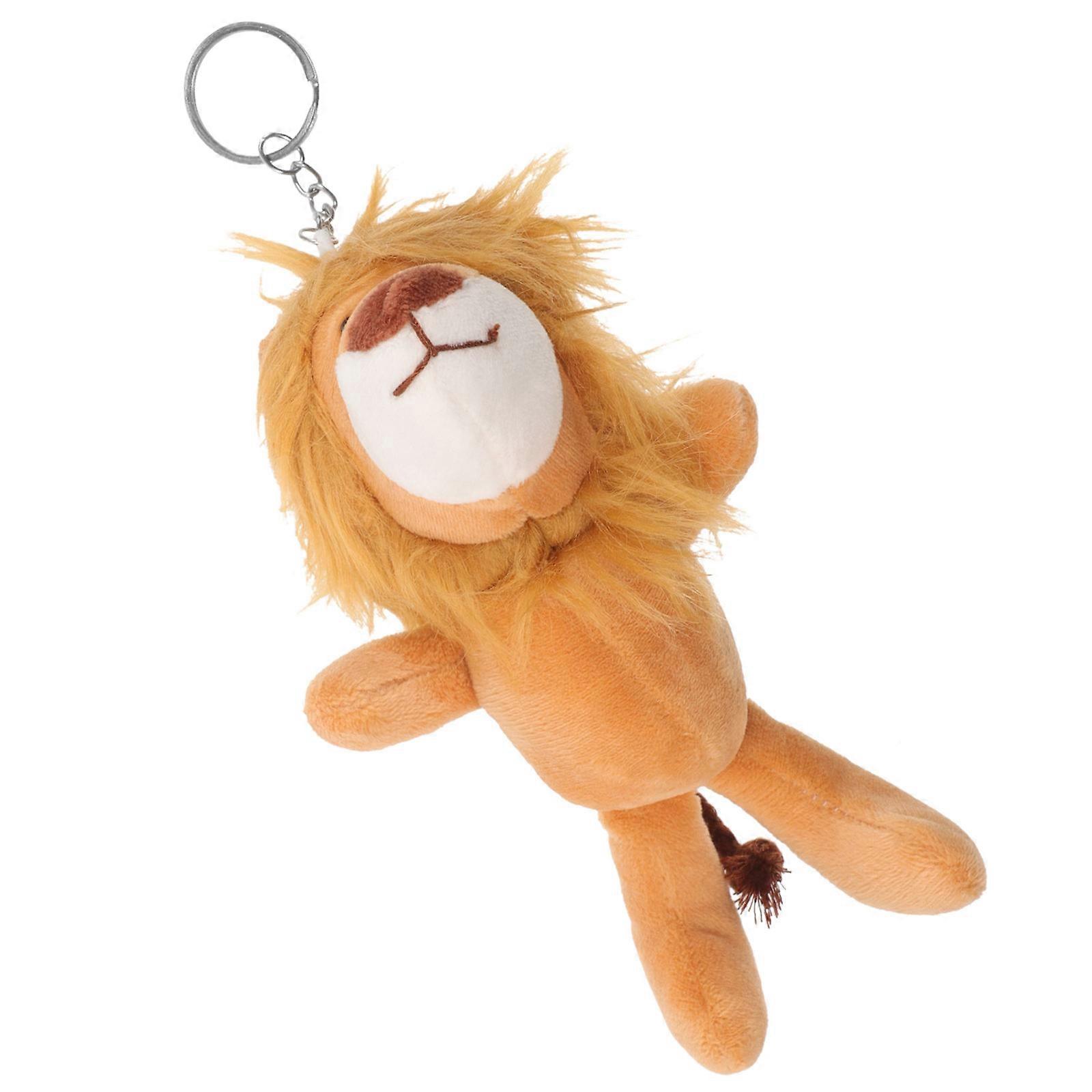 Cute Animal Keychain, Lion Plush Charm for Fashion Enthusiasts