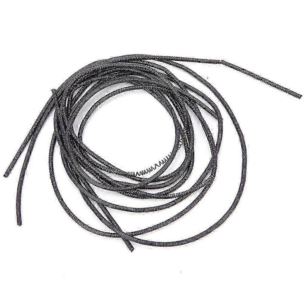 Embroidery Thread Copper Wire Sewing Stitching Gloss 1.5mm  Dia. Manual DIY StringBlack--