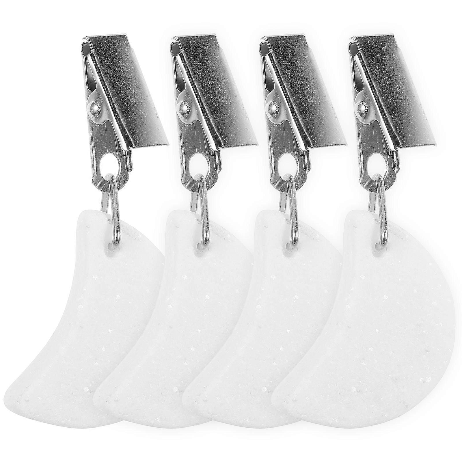 Tablecloth Weight Natural Stone Moon Shape Table Cover Weights 4Pcs Decor