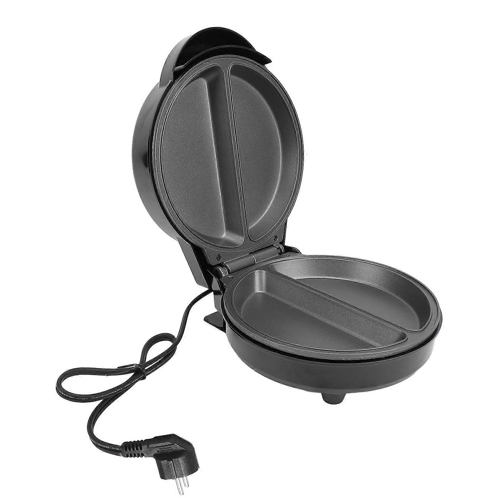 Electric Machine Professional Prevents Stick Even Heating Efficient Countertop Pizza Maker for Omelette Bread Cake BBQ 850W