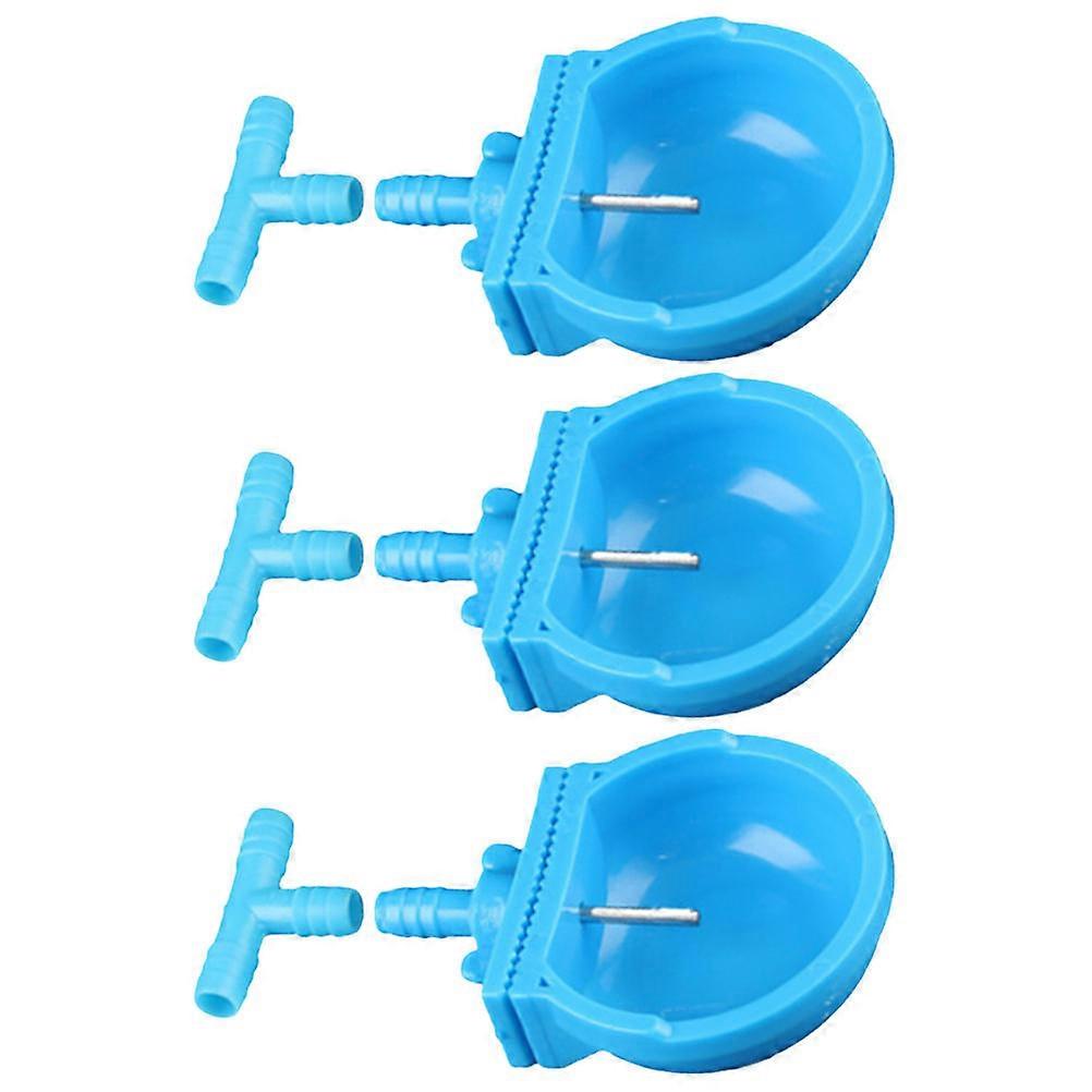 Rabbit Water Dispenser Plastic Water Container for Pet Breeding and Home Use 9x6.3cm 3Pcs
