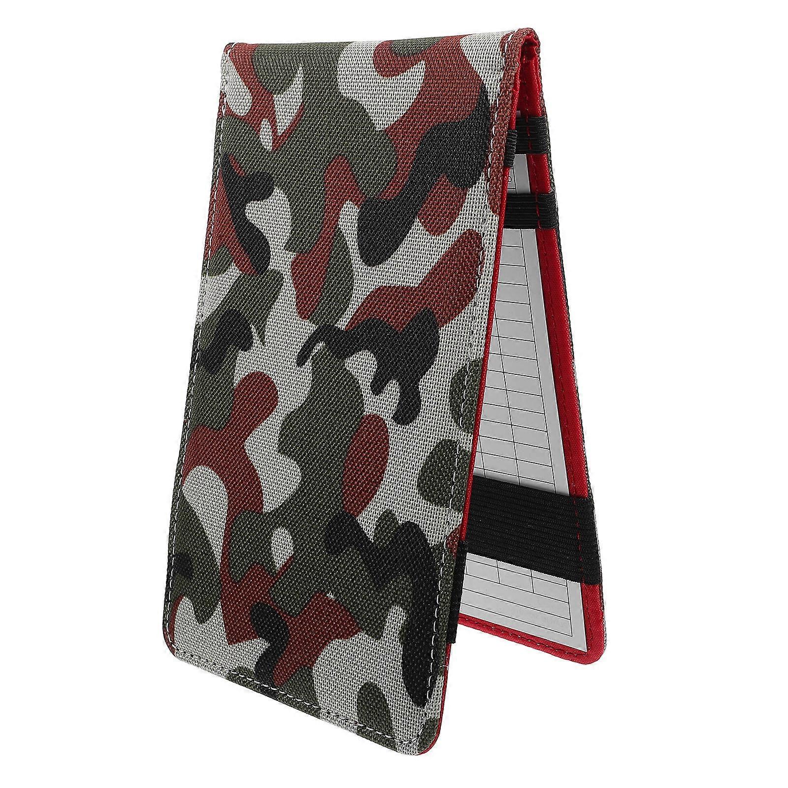 Portable Golf Score Notebook Set – Durable Camouflage Design with Scorecards for Outdoor Golf Enthusiasts, Stylish and Functional Scorekeeping