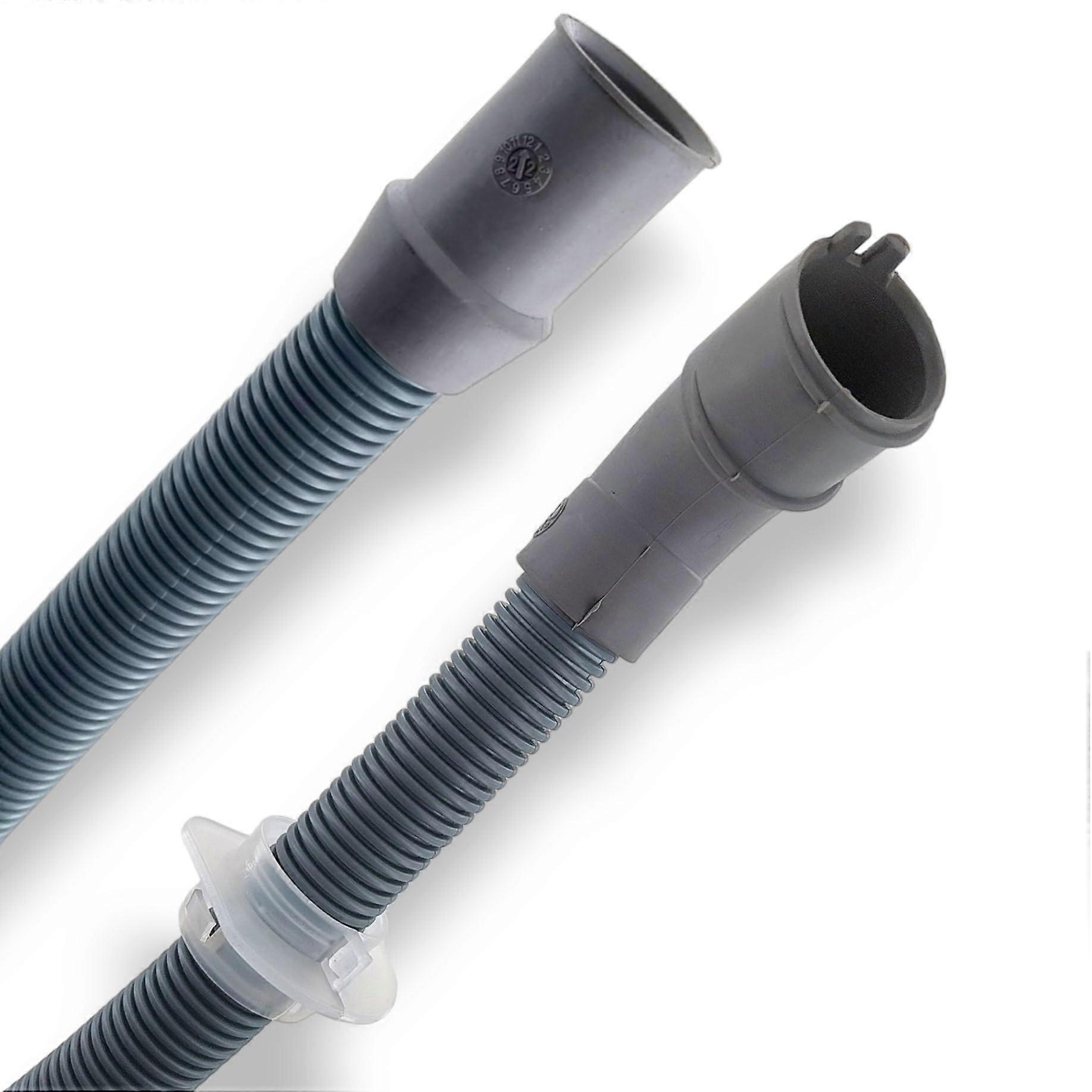 2.3m Drain Hose 21/26mm Diameter Straight/Angled Compatible with Electrolux AEG Juno Zanussi Dishwasher 14000563305/6