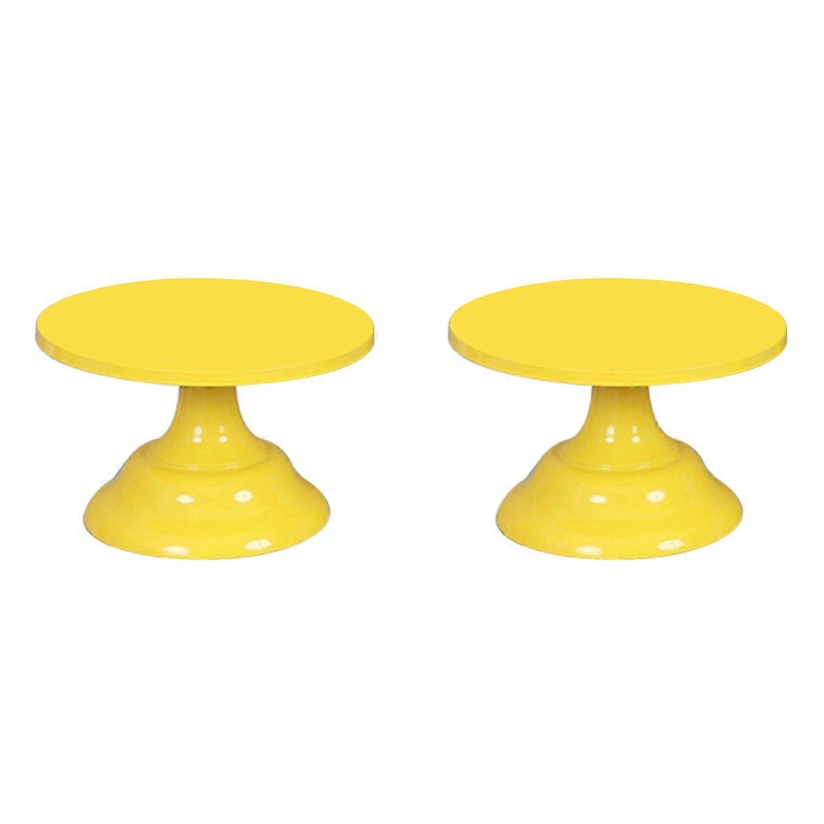 2X Metal Iron Cake Stand Round Pedestal Dessert Cupcake Display Rack Bakeware for Birthday Wedding P