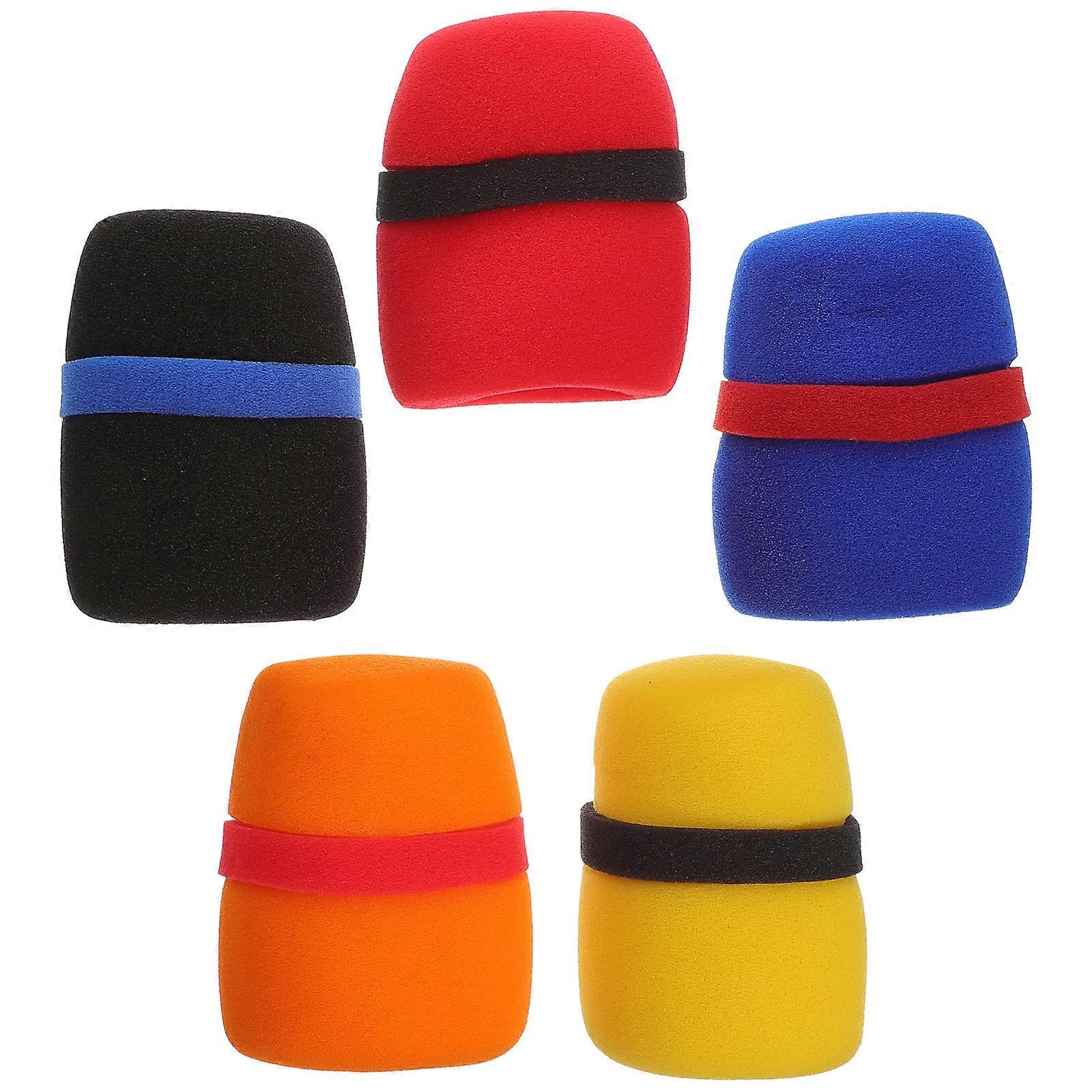 Microphone Sponge Covers Thickened Protective Accessories For Conference Room 5Pcs
