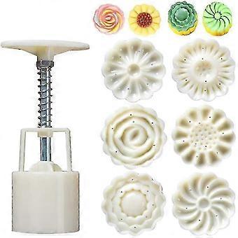7 Pieces Bath Bomb Mold Set Includes 1 Pieces Bath Bombs Press