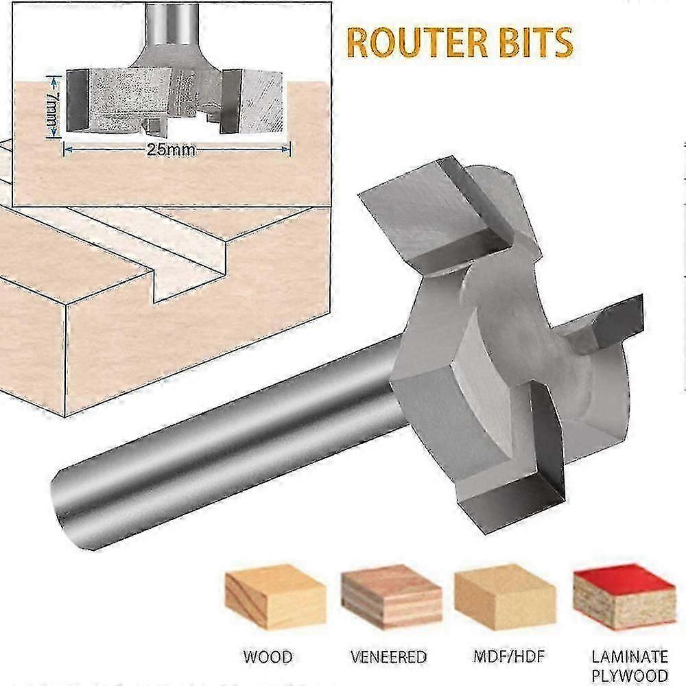 1/4' CNC Spoilboard Surfacing Router Bit Woodwork Slab Flattening Cutter Tool