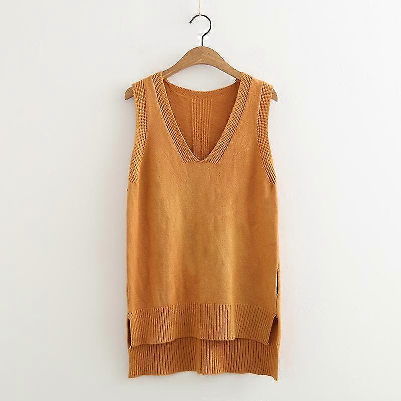 2019 Spring v Neck Women Sweater Vest Sleeveless Knit Female Cotton Soft Elastic Solid Pullovers