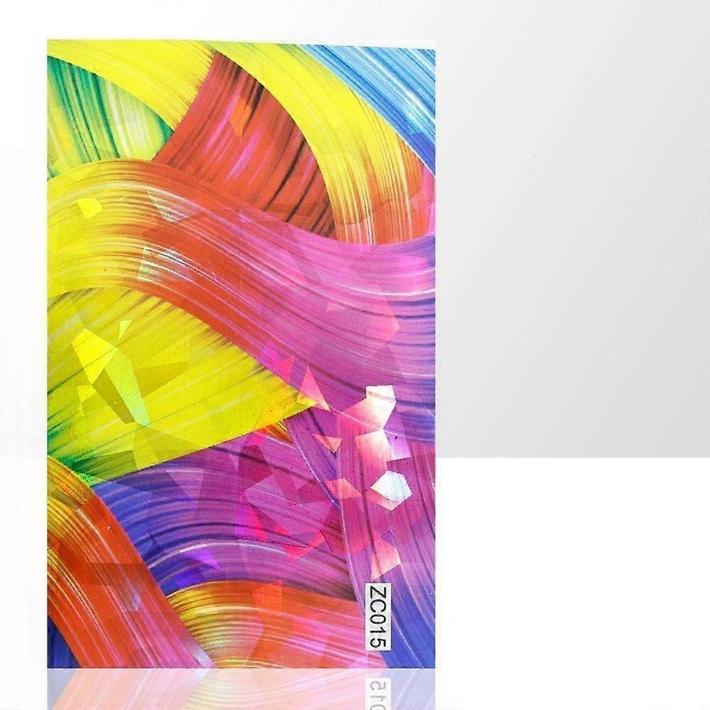 Lot de 2 - Feuille d’ongle - Effet laser - 001 - 208 multicolore