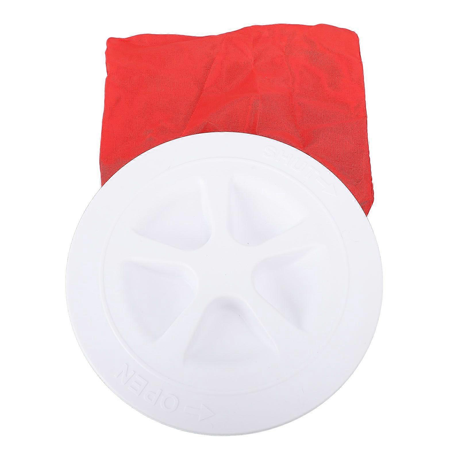4 Inch Boat Deck Access Cover with Tool Bag Long Lasting Impact Proof Inspection Hatch Deck Plate for Marine Yacht White MK08093