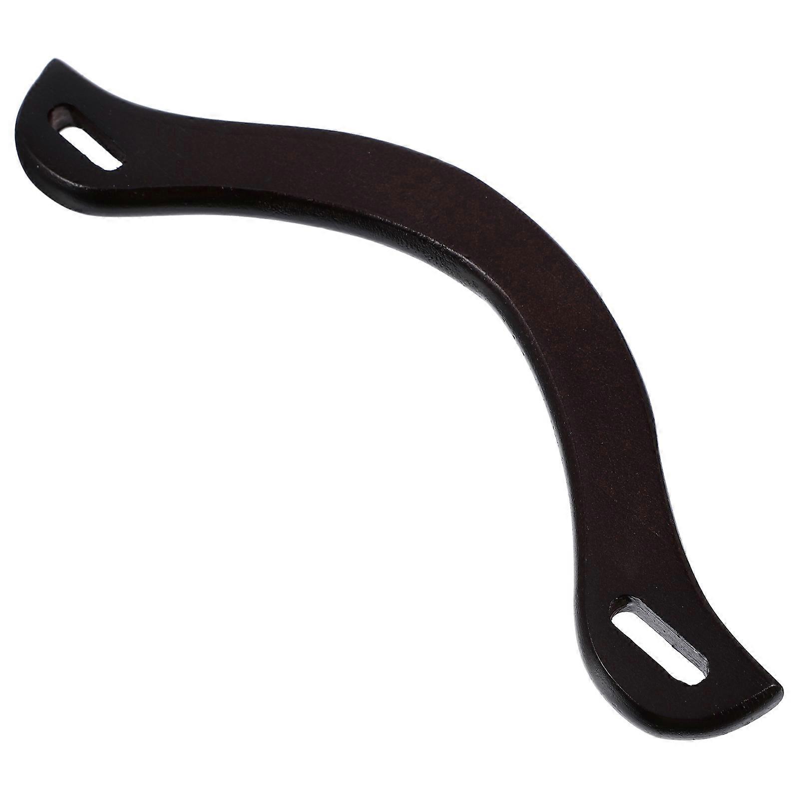 1pc Vintage Wood Handbag Handle Wooden Purse Handle Replacement (Dark Brown)