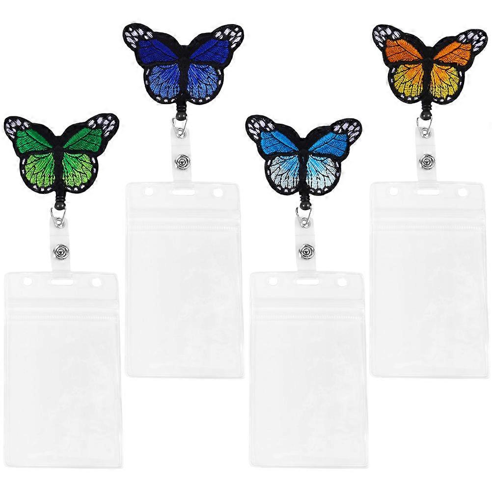 Student Id Card Holder Badge Holders Scanning School 4Pcs