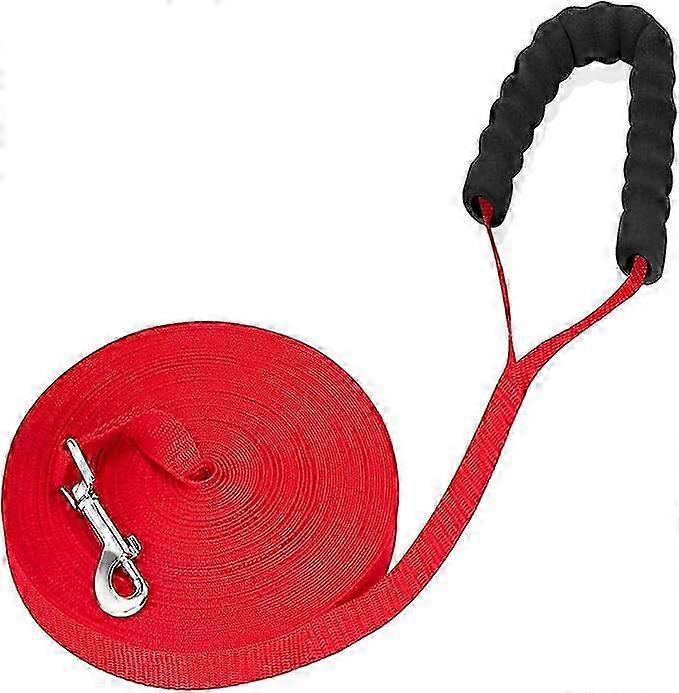 30m Dog Leash with Padded Handle, Long Dog Training Lanyard Appropriate for Certain Brands, Ideal for Walking and Outdoor Activities