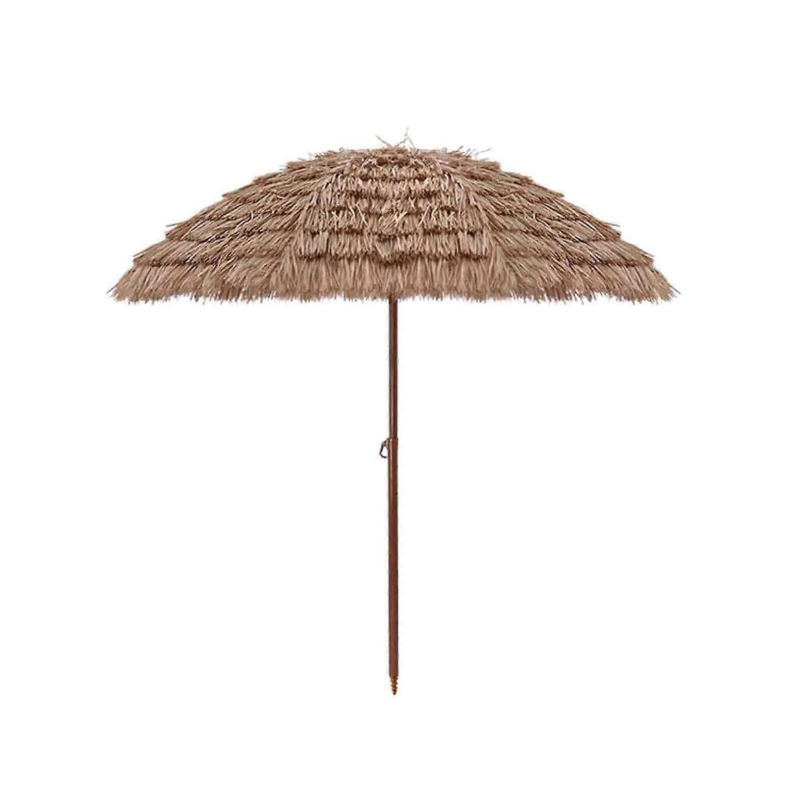 Straw umbrella, terrace umbrella, for garden, pool, and courtyard (200cm)