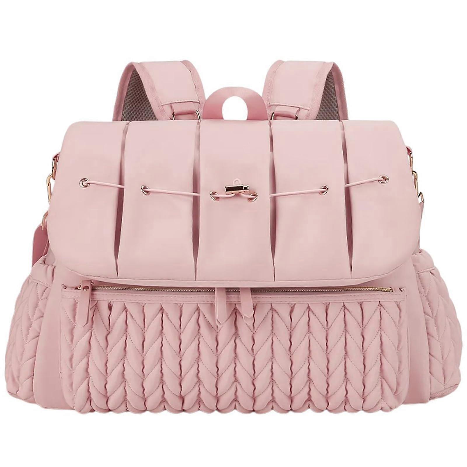 Multifunctional Diaper Bag Backpack With Changing Mat, Large Capacity, Foldable Travel Nappy Bag, Changing Mat Included