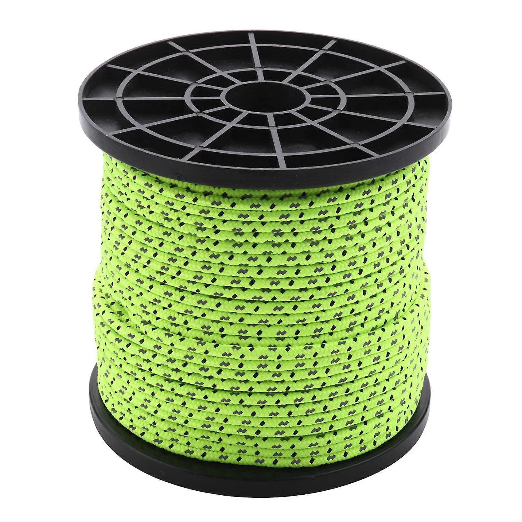 4mm 50m Glow In The Dark Reflective Tent Rope Camping Cord Durable Outdoor Zeltseil Hiking Gear