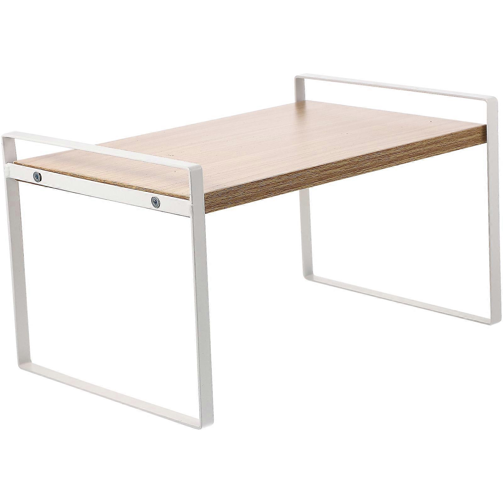 Book Shelf Organizer Iron Desk Organizer Office Storage Shelf Desktop Storage Shelves Rectangular 30X20cm Organization 1Pack