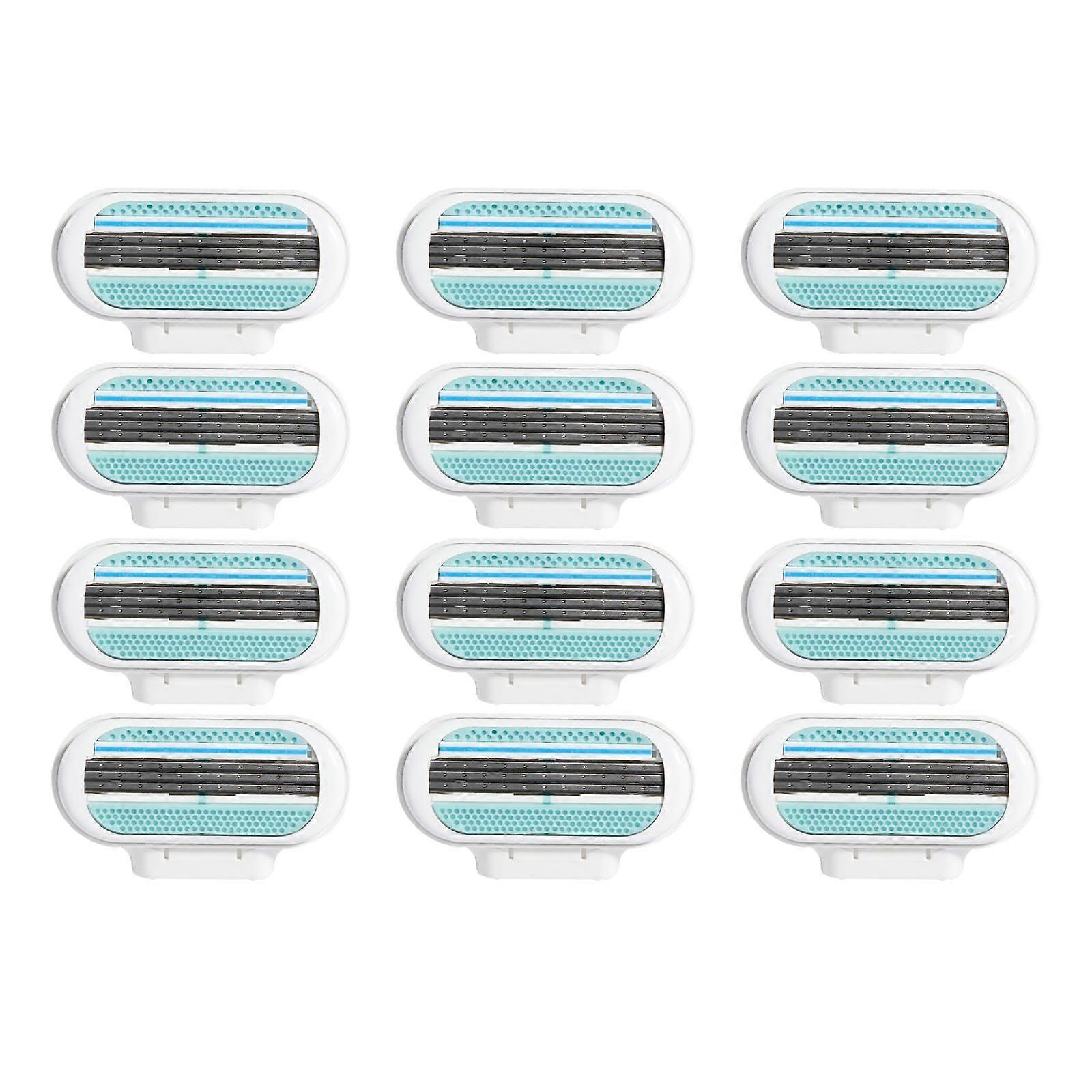 Gillette Venus Smooth Razor Blades Pack of 12, 3-Blade Women's Replacement Razor Blades with Protective Cushion, Blue