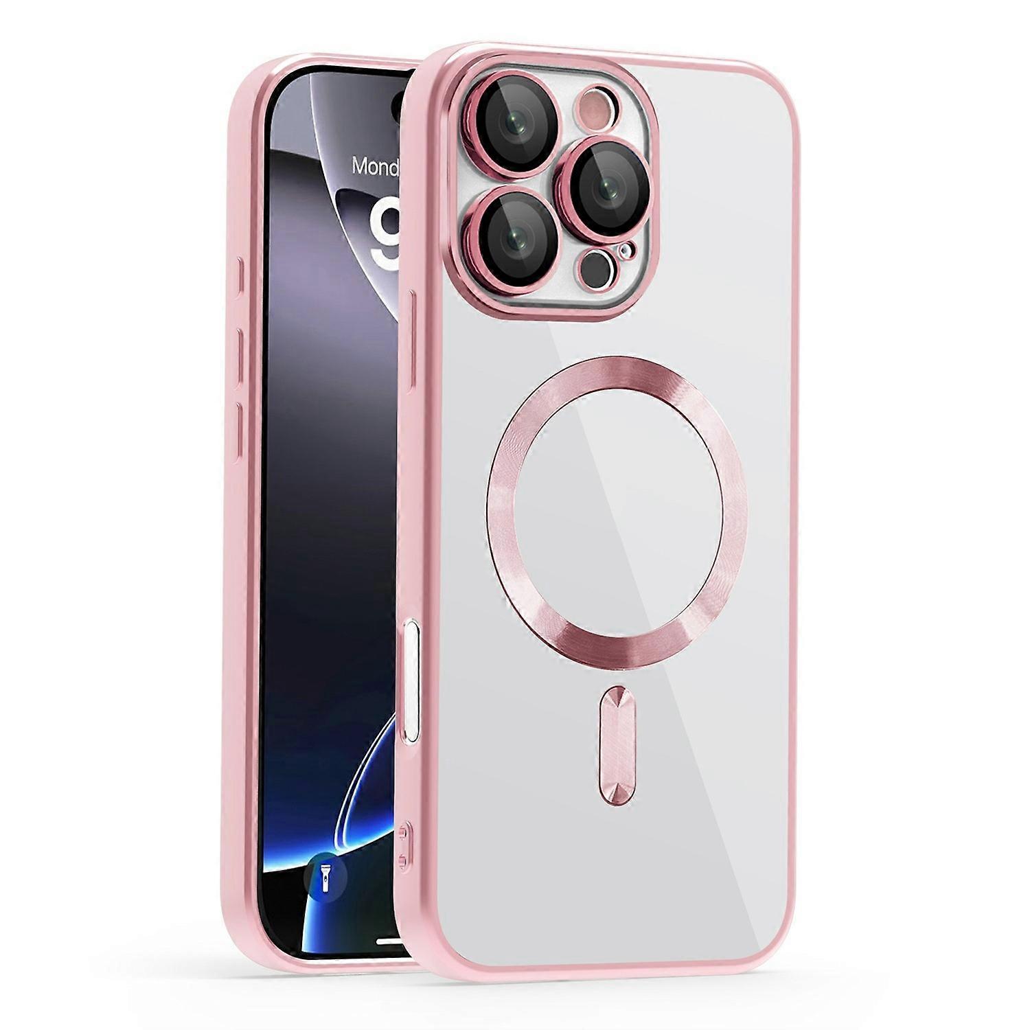 For iPhone 16 Pro Max Case Compatible with MagSafe TPU + PC Clear Back Cover