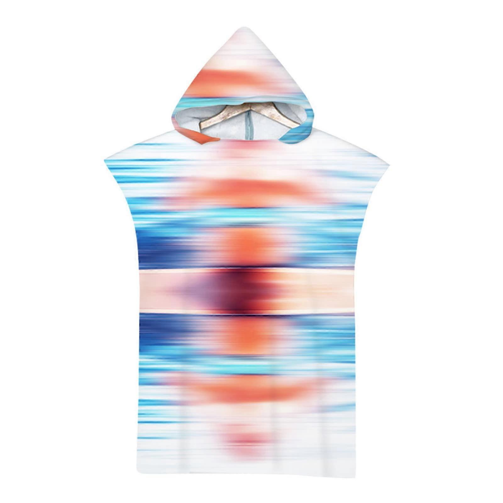 Beach Poncho, QuickDrying Surfer Towel (Blue, 75x110cm)