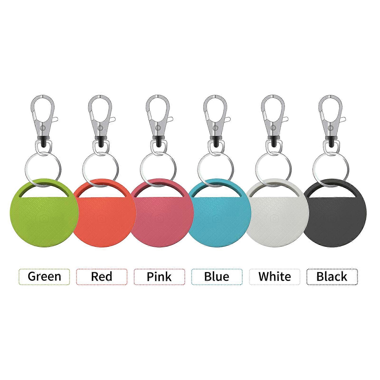 Wireless GPS BT Smart Tracker for Pets/Keys/Bags APP Control Item Locator BT Selfie Shutter Two-way Notification, Pink