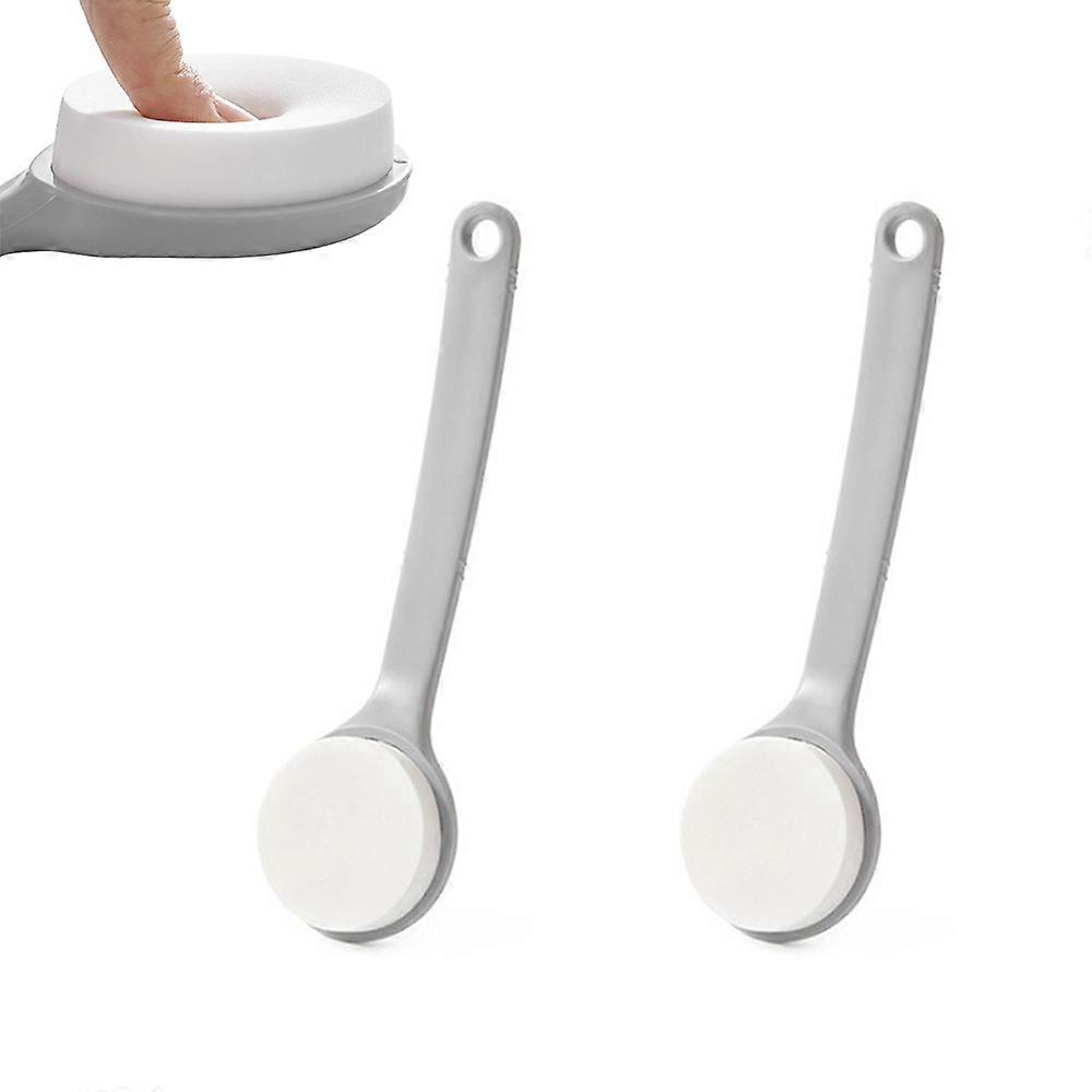 2pcs Lotion Applicator for Back Self Washer Beauty Shower Sponge Long Handle