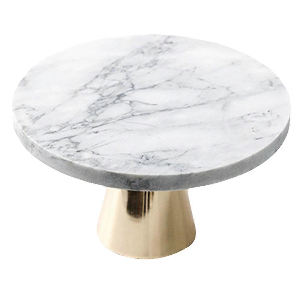 Marble Cake Stand for Display Made of Synthetic Material Assorted Color Perfect for Parties 9.84 inches