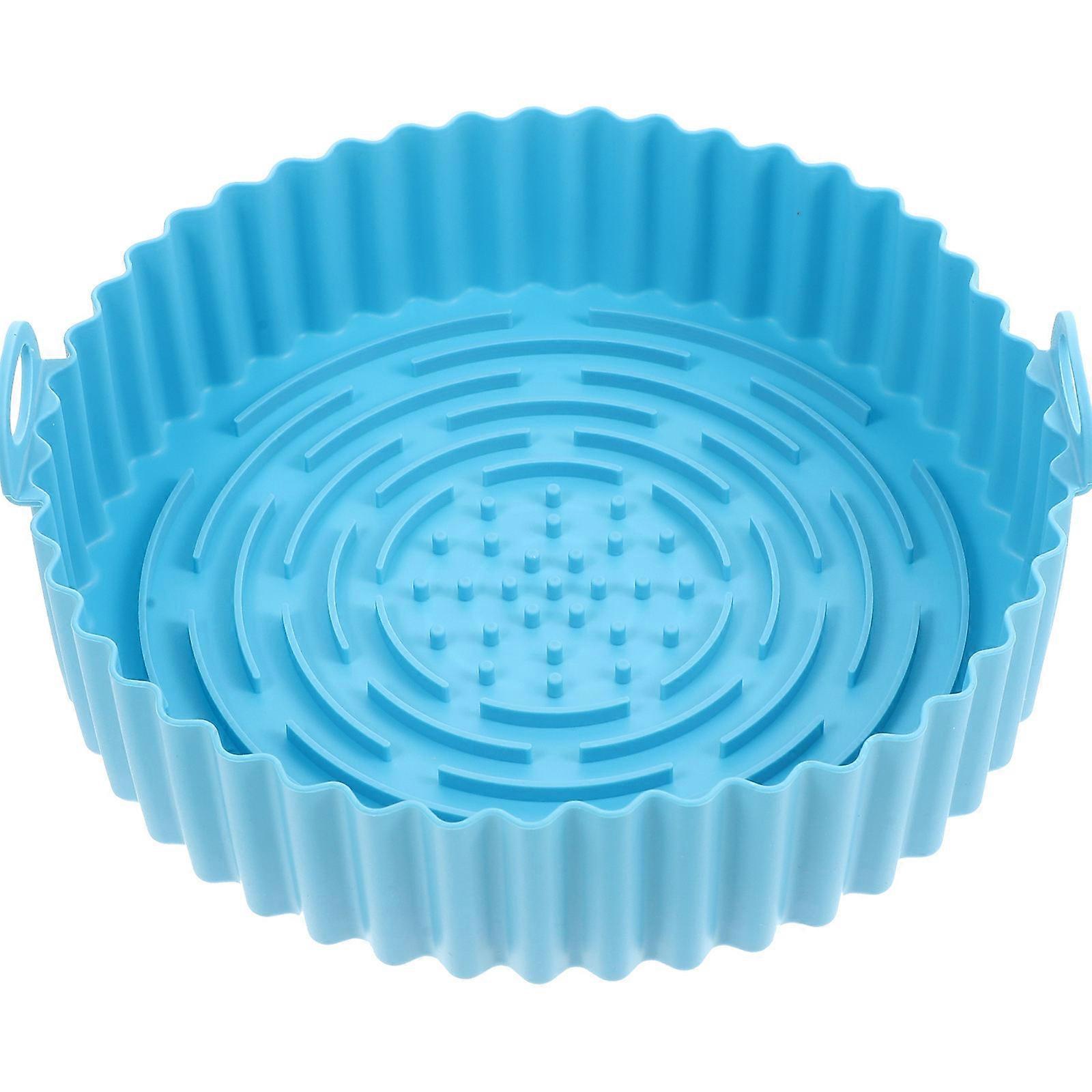Air Fryer Silicone Pot Reusable Baking Basket For Cooking Heat Resistance 7.9X7.9X2.0In 1Pcs