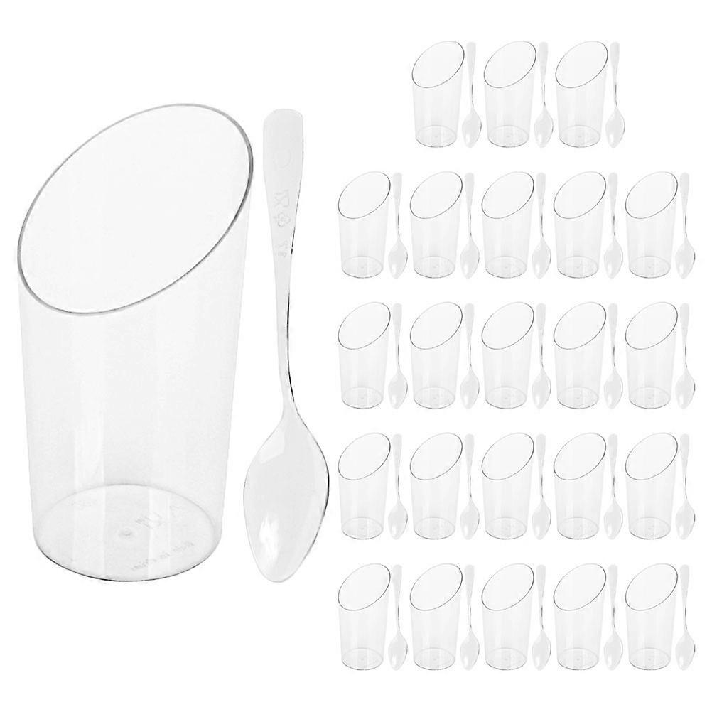 Multi-Function Dessert Cups Transparent Dessert Cups for Drinking Use 24Sets