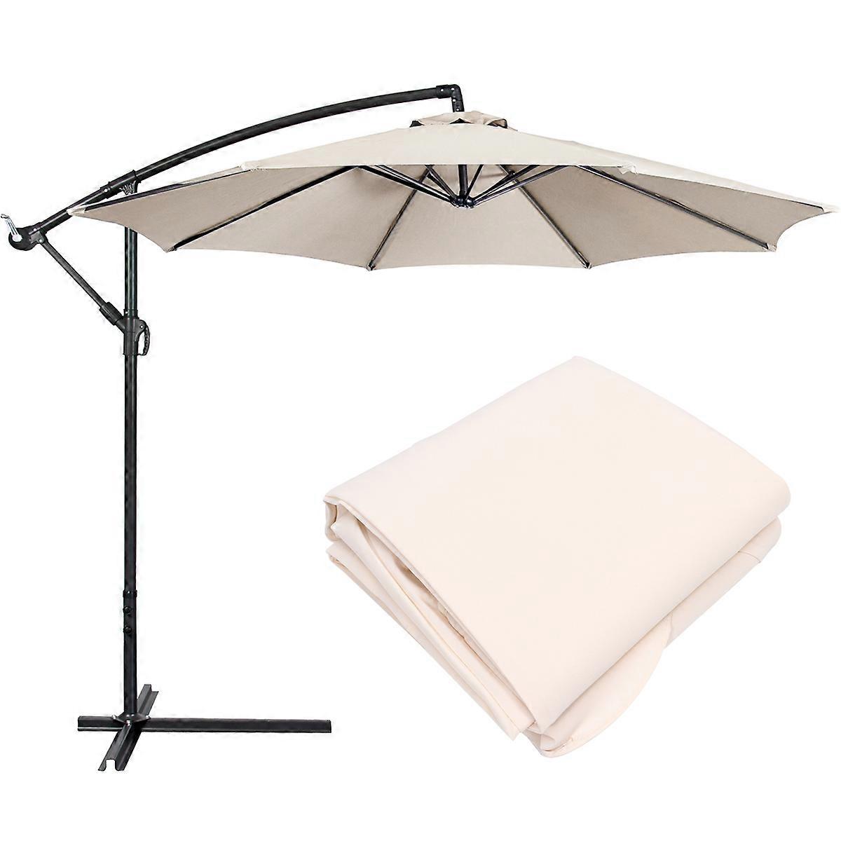 Strandschirm UV Protection Canopy Garden Canopy Outdoor Design Beige 300.00X300.00X0.20CM 1Set