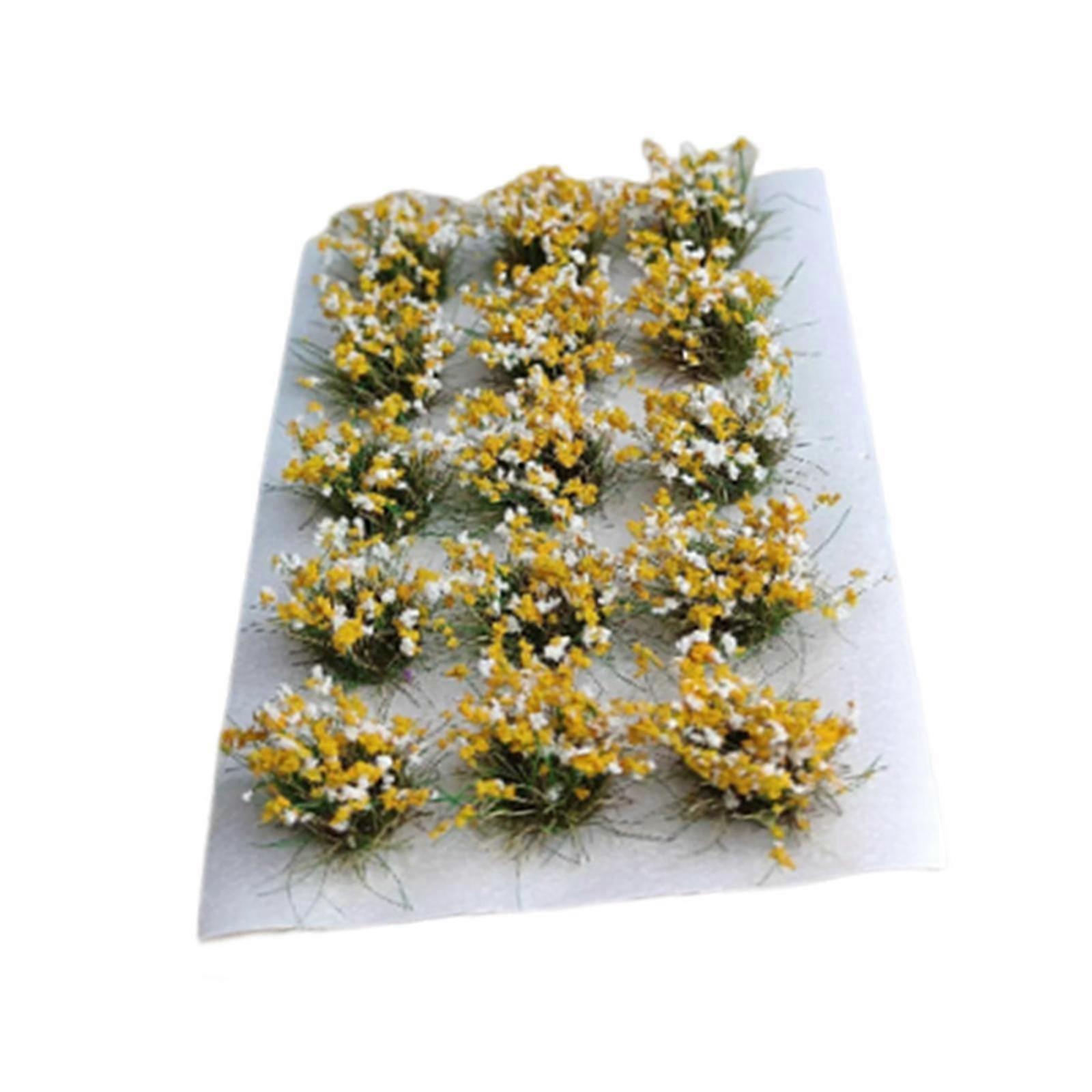 DIY Miniature Flower Cluster Vegetation groups Grass Tufts for Railway Train