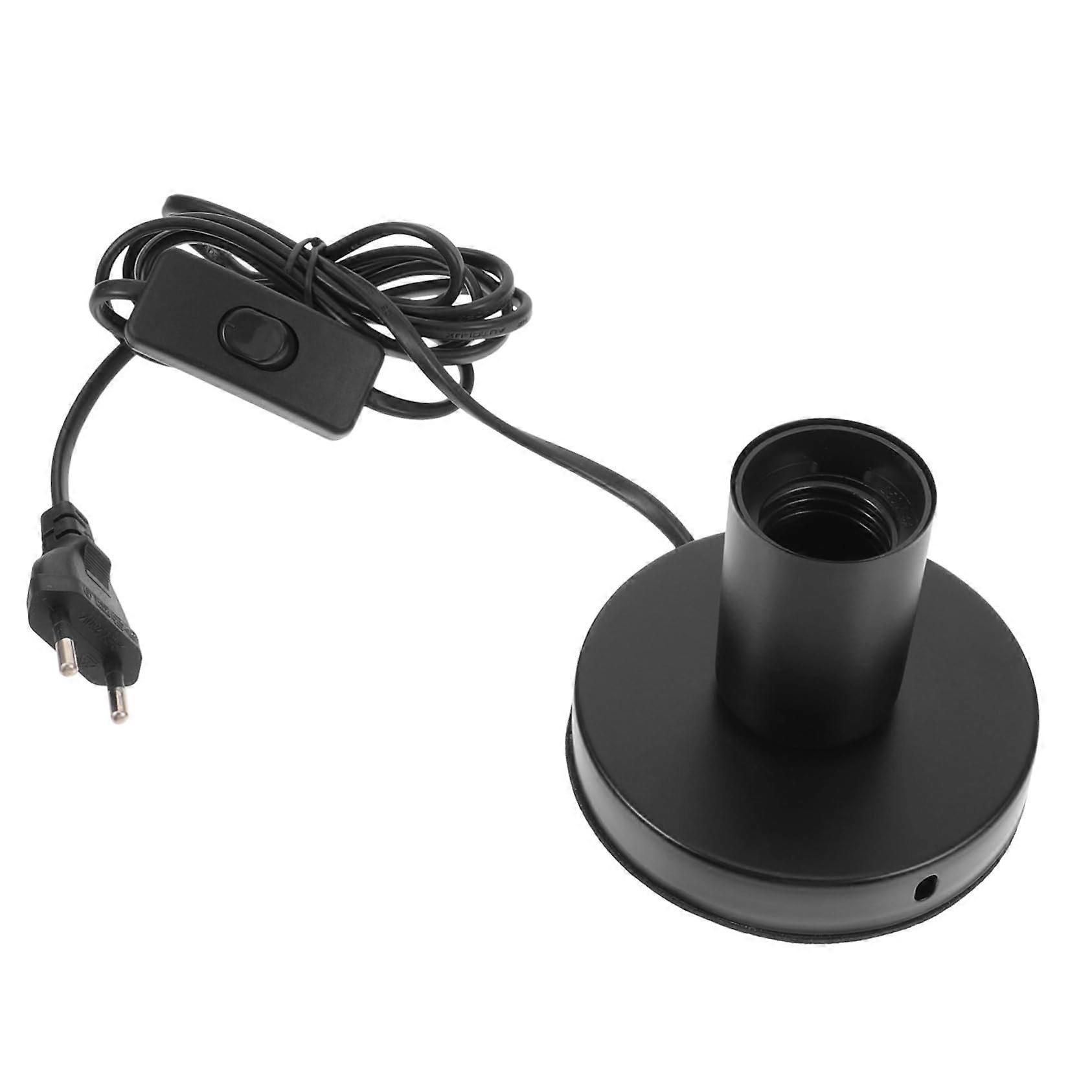 Table Lamp Bulb Base Replacement E27 Socket Holder for Desk Lamps with EU Plug, Compatible with Standard Bulbs