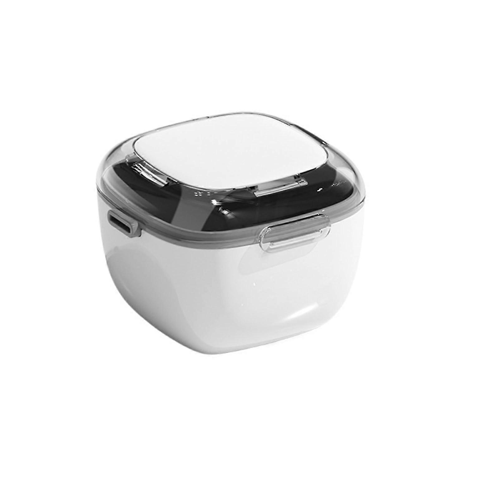 Transparent Visualization Denture Case for School (White)