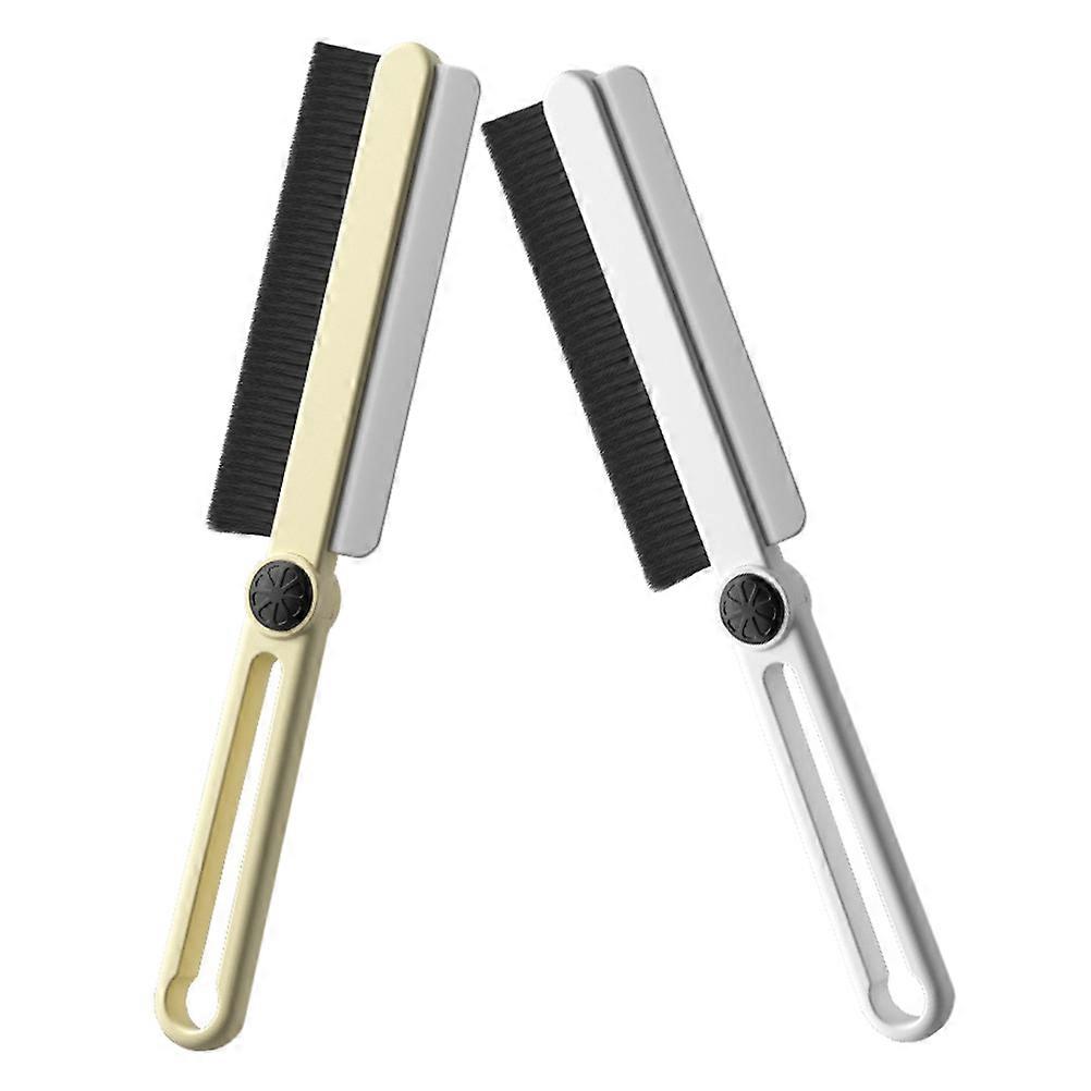Crevice Cleaning Brush Groove Cleaning Tool Stain Removal Function Pearl White 24.70X4.50X0.50CM 2Pcs