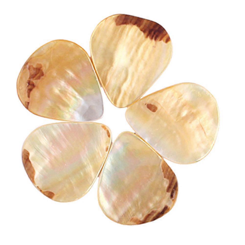 Acoustic Guitar Picks Heart Shaped Smooth Touch Plectrum Shell Material 5Pcs