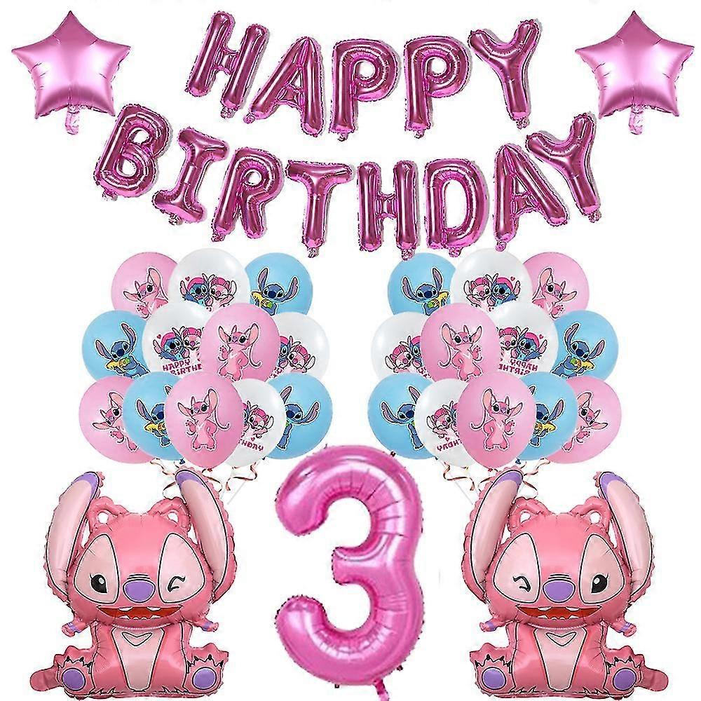 Lilo &amp; Stitch Birthday Party Decor Disposable Tableware Customizable Background Balloons Set Baby Shower Party Supplies