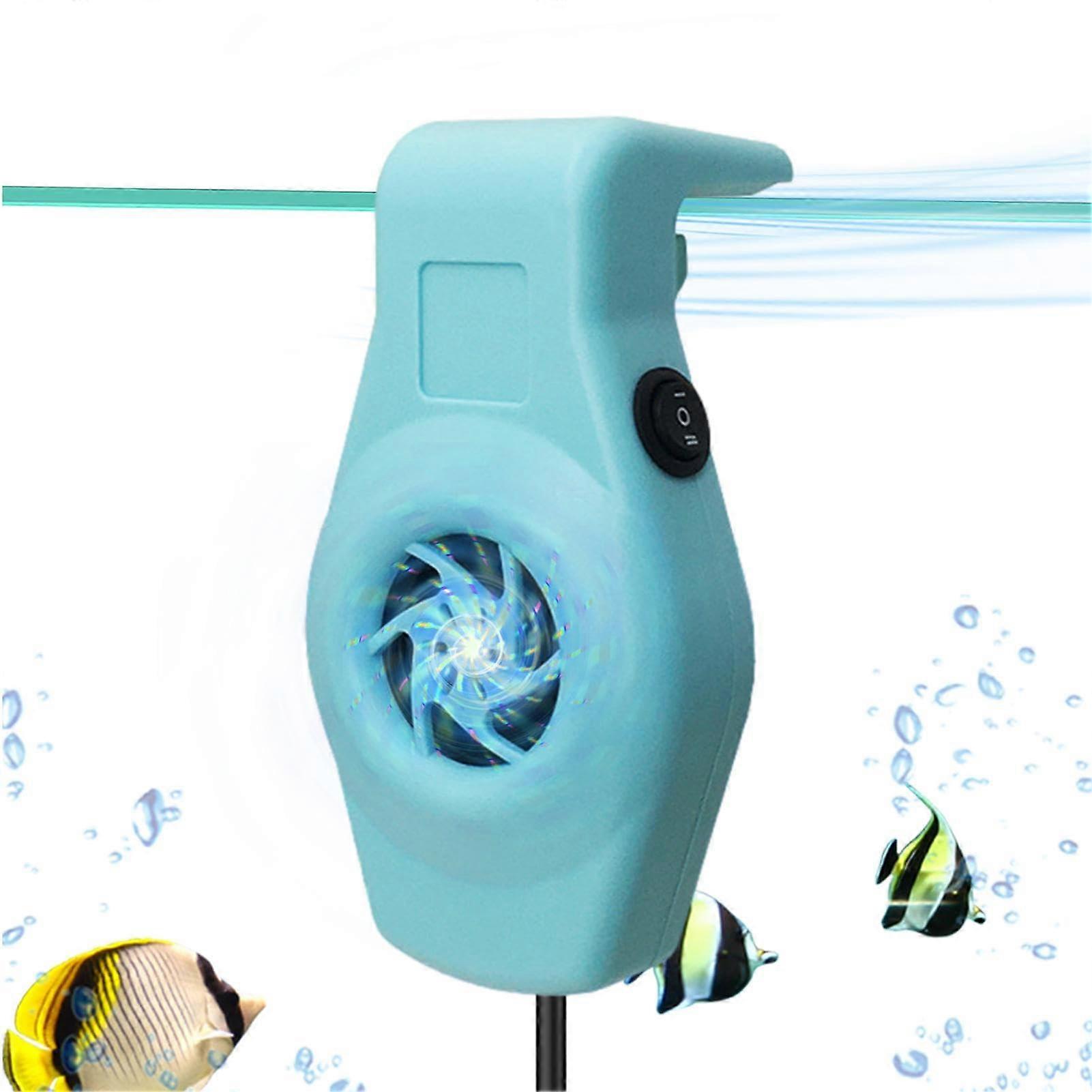 Aquarium Cooling Fan, Quiet USB Rustproof Cooler with Clip for Aquariums