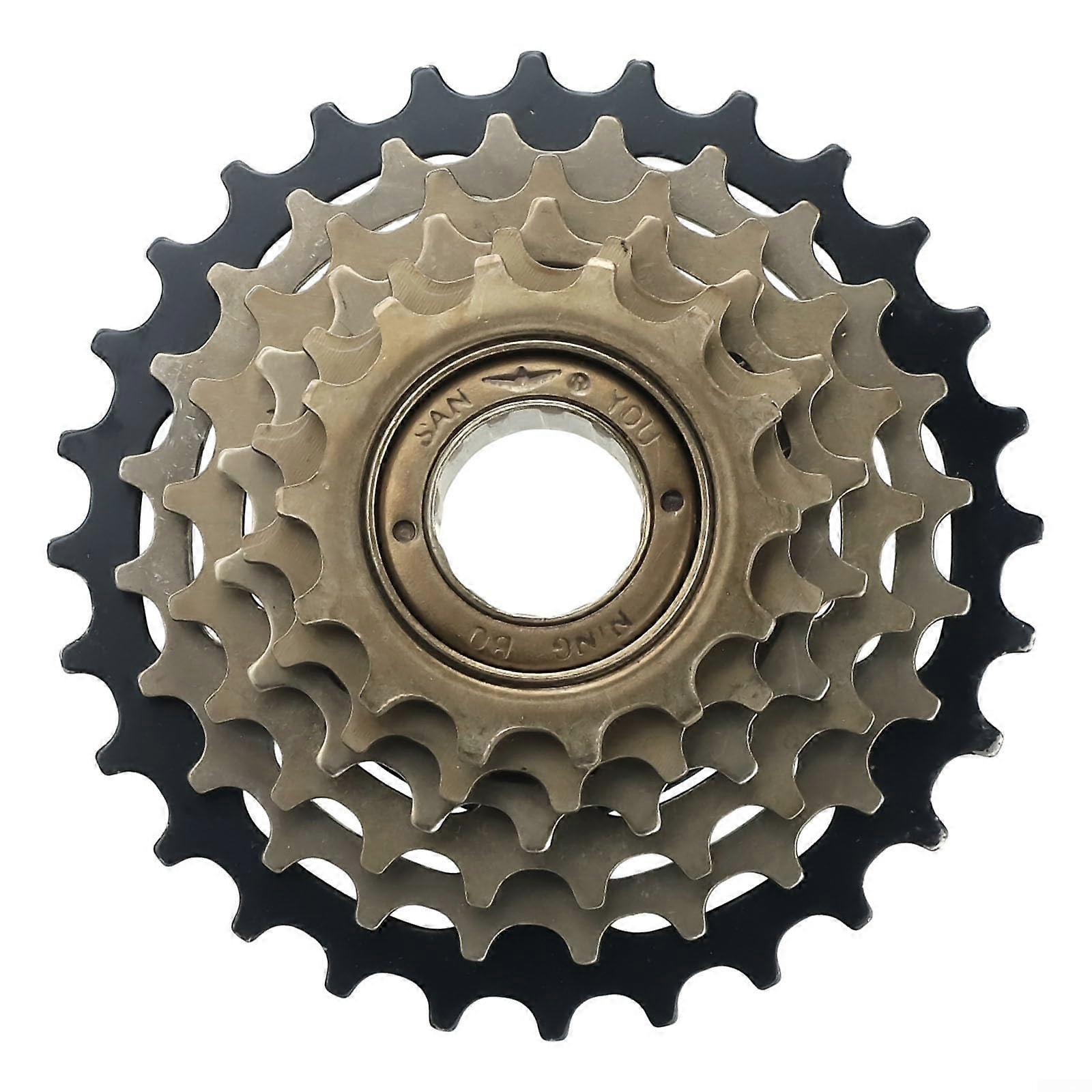 Screw-On Freewheel 6-Speed Black For Bikes, Fits Standard Bicycle Drivetrains
