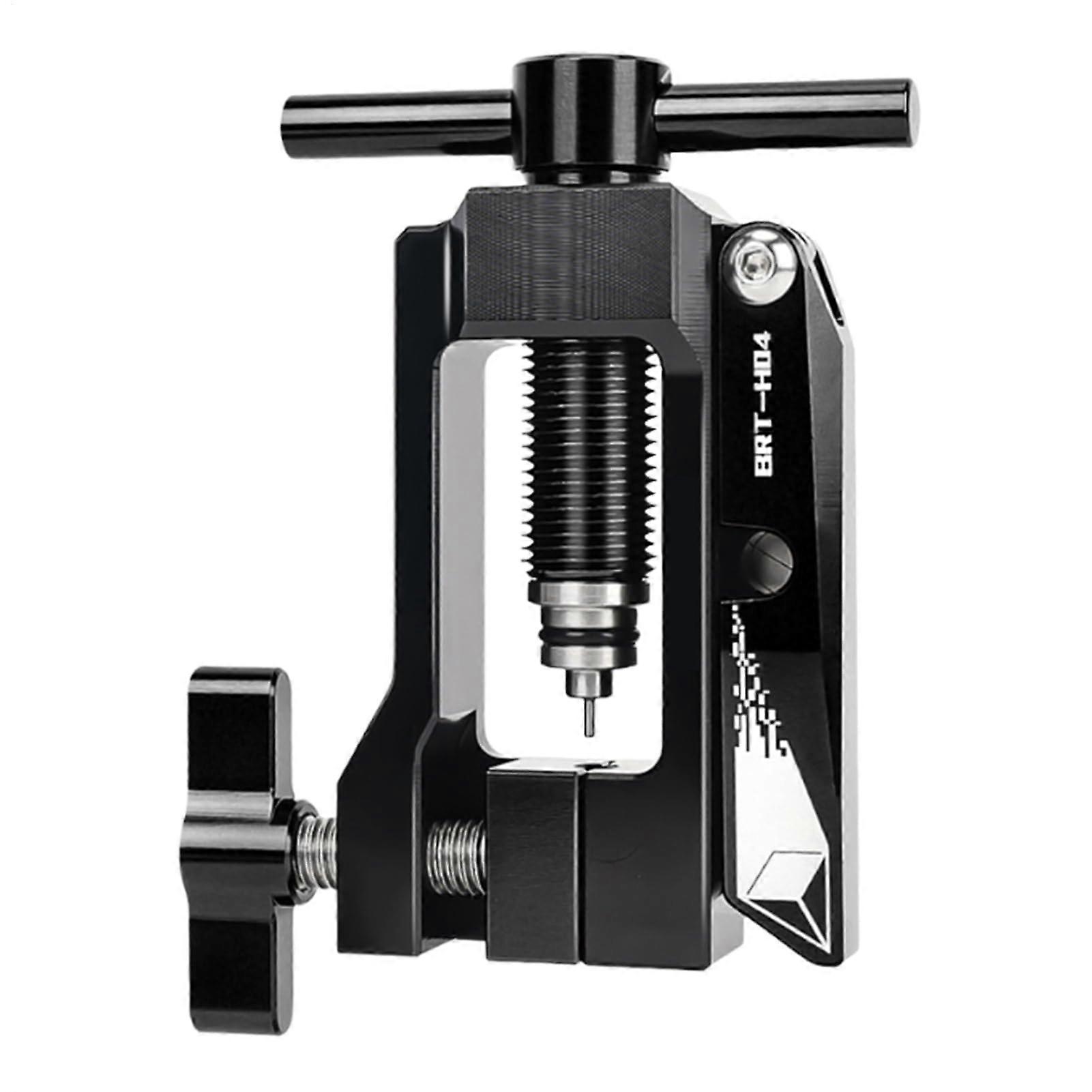 Hydraulic pipe cutter for bicycles Tool for inserting needles – versatile connection, black
